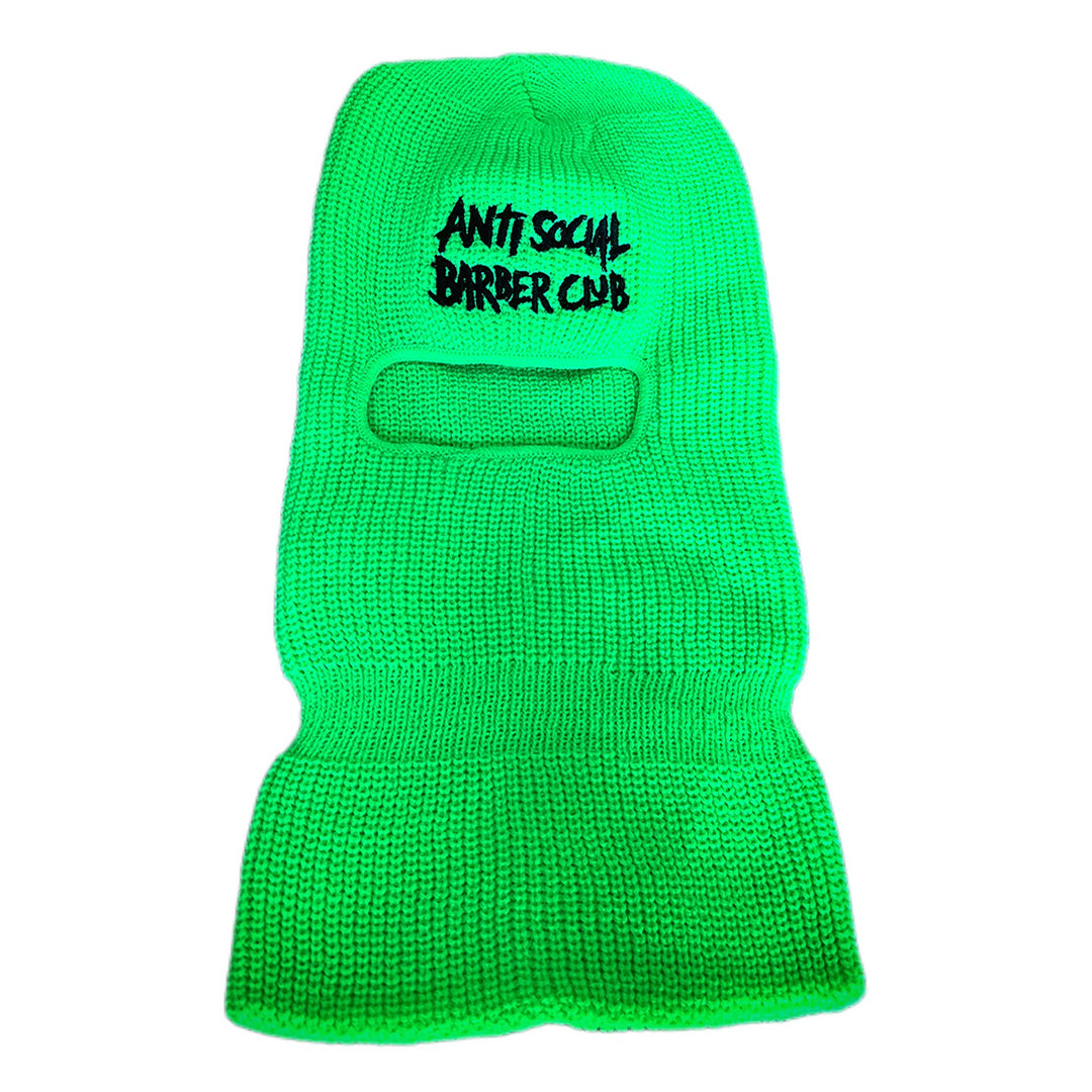 Slime Green Scribble Balaclava