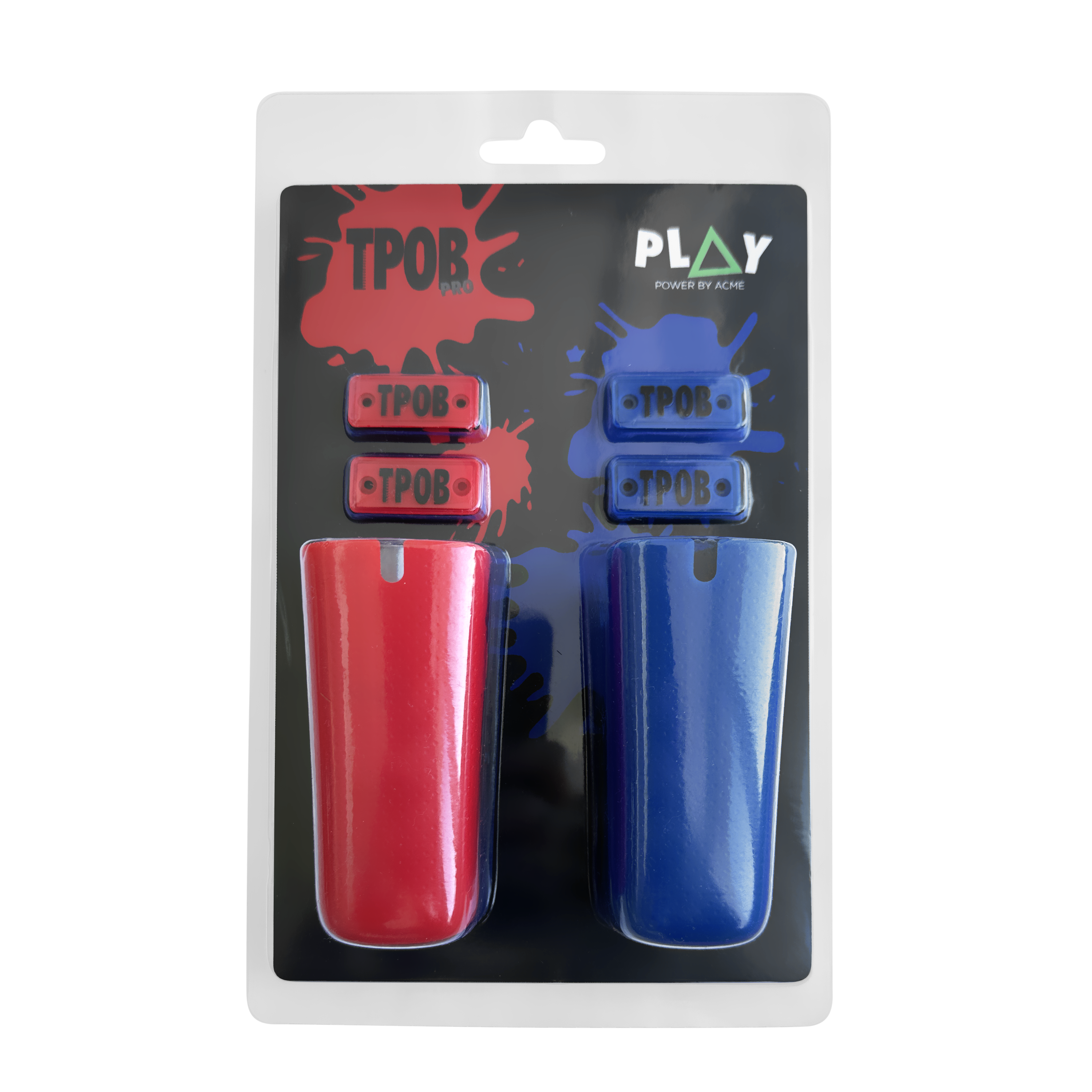 TPOB PLAY GRIPS Set (Red/Blue)