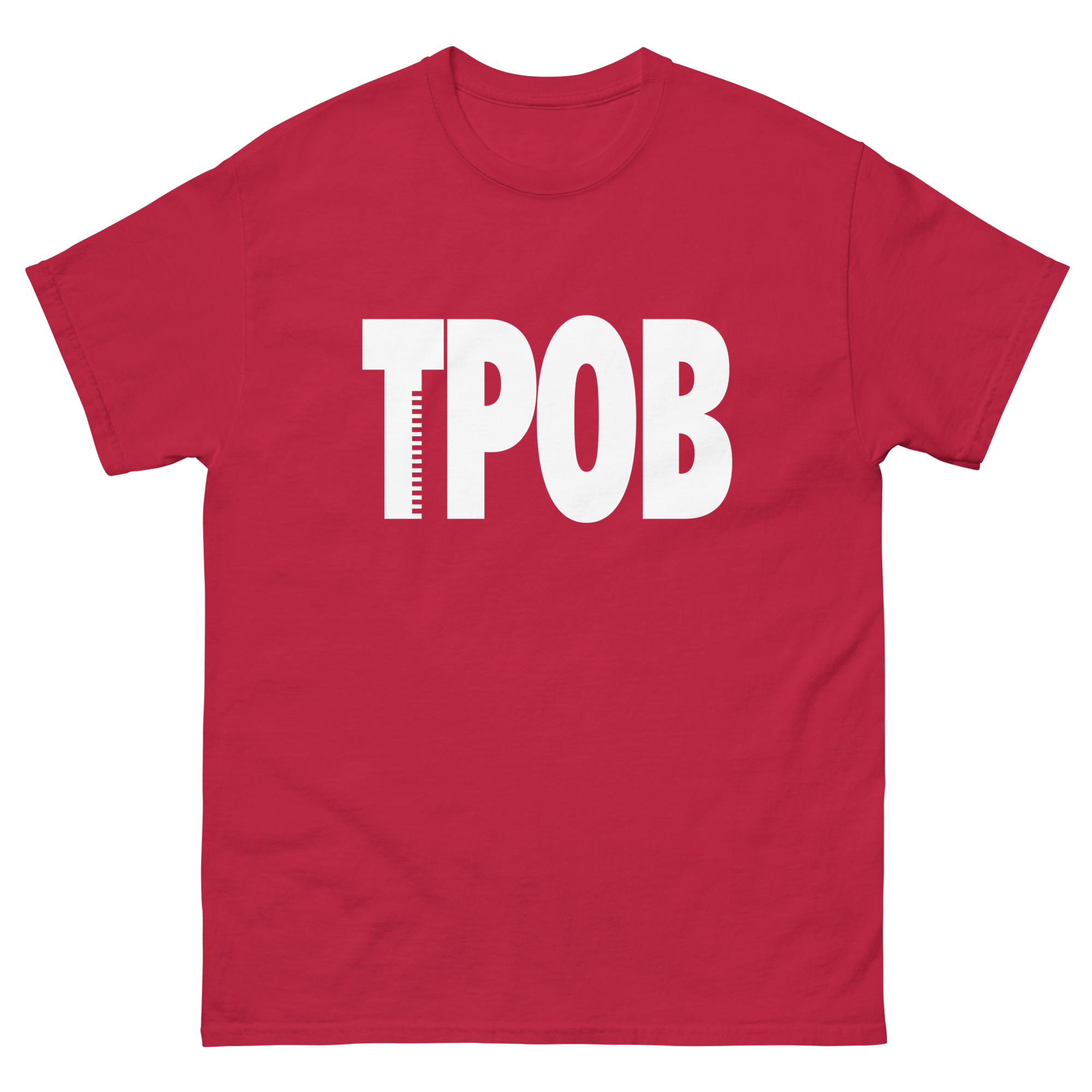 TPOB white logo tee